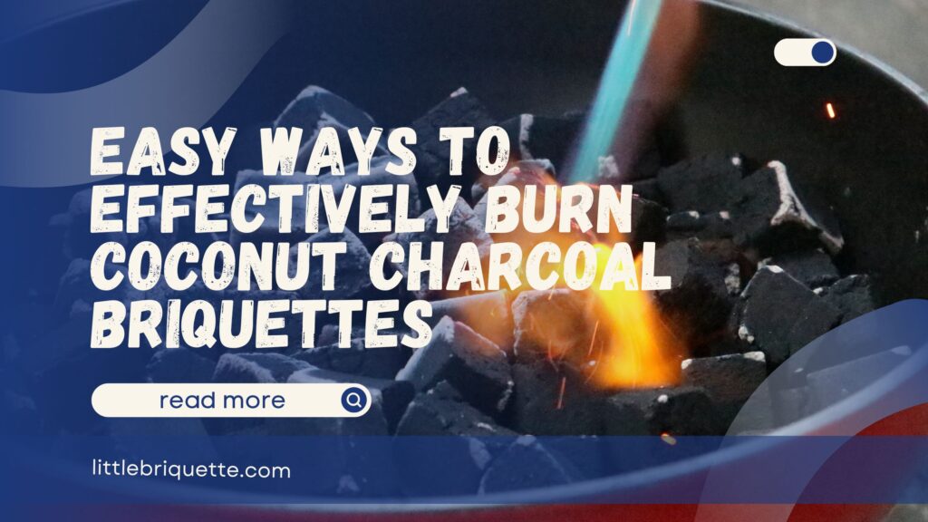 Burn Coconut Charcoal Briquettes